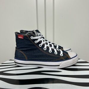 Vans denim paisley Dark Blue High-Top Sneakers